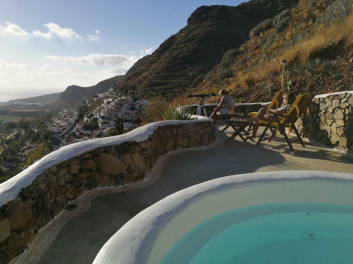 Vilna House with private pool, jacuzzi&garden -Optional pool&jacuzzi heating Villa Agaete  Buitenkant foto